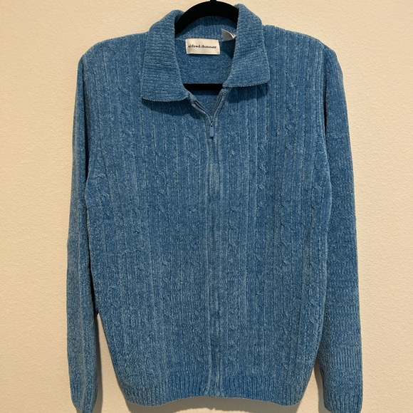 Blue Zippered Sweater - Picture 1 of 3